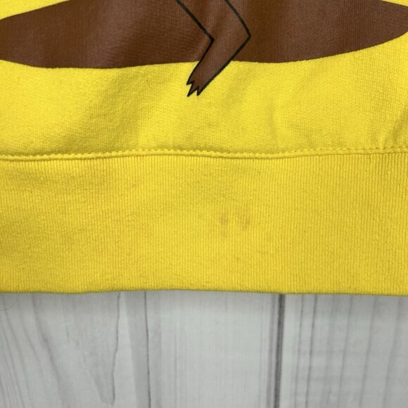 Pokémon Pikachu Unisex Zip Up Hoodie Sweatshirt Size M Yellow - Picture 8 of 8